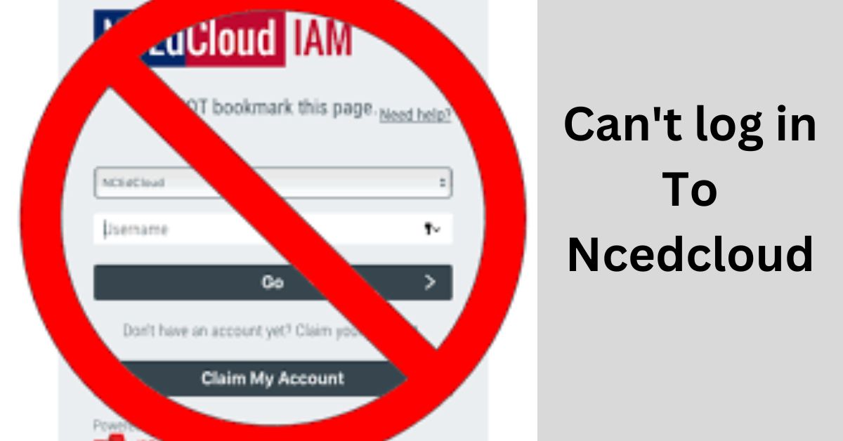 Can't log in To Ncedcloud