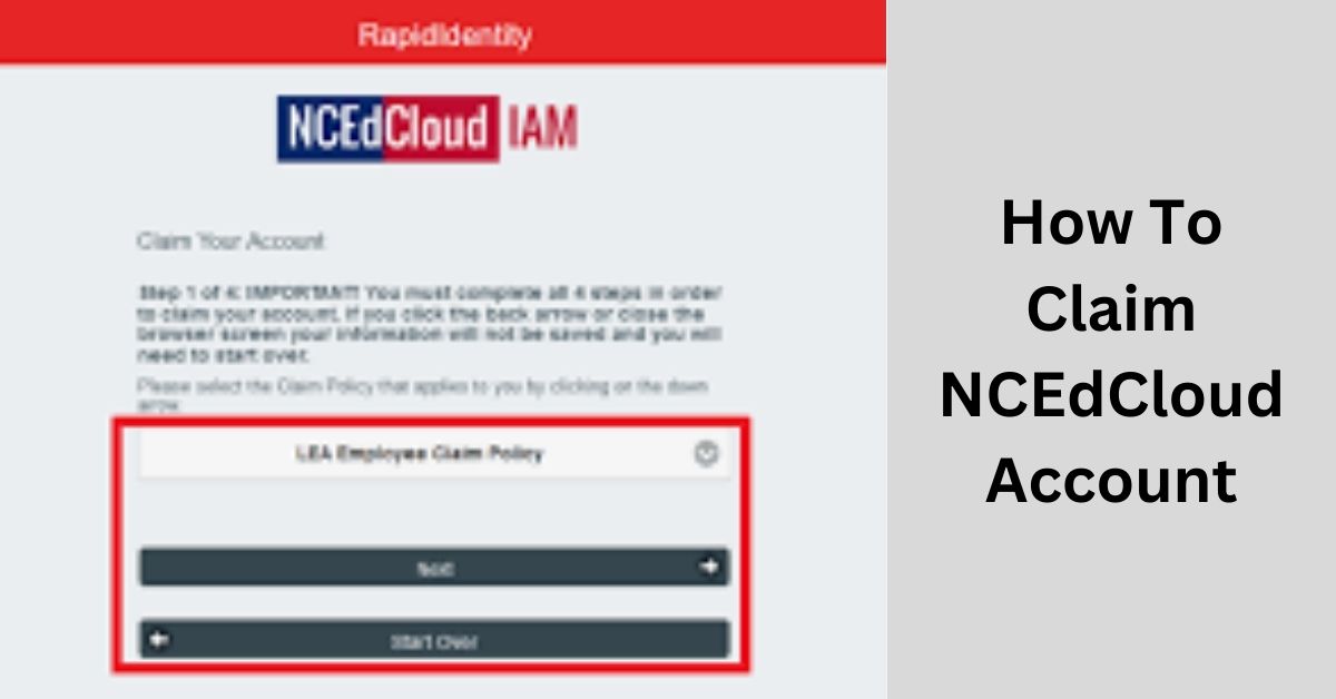 How To Claim NCEdCloud Account