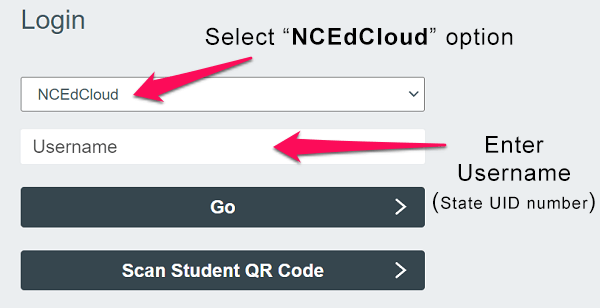 Access the NCEDCloud Login Portal