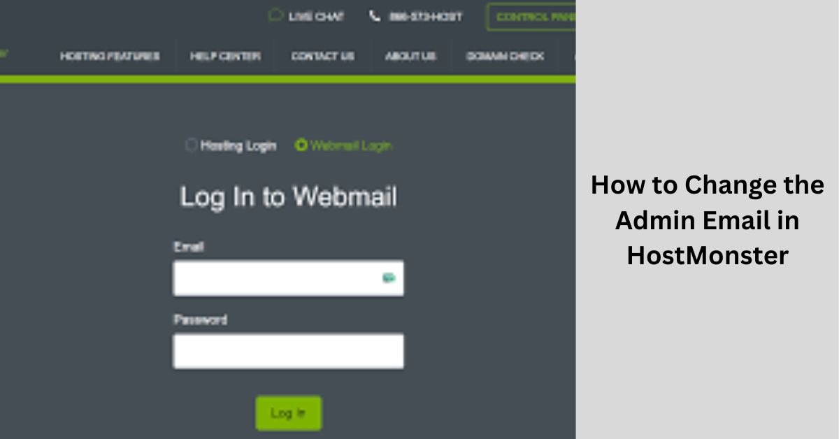 How to Change the Admin Email in HostMonster